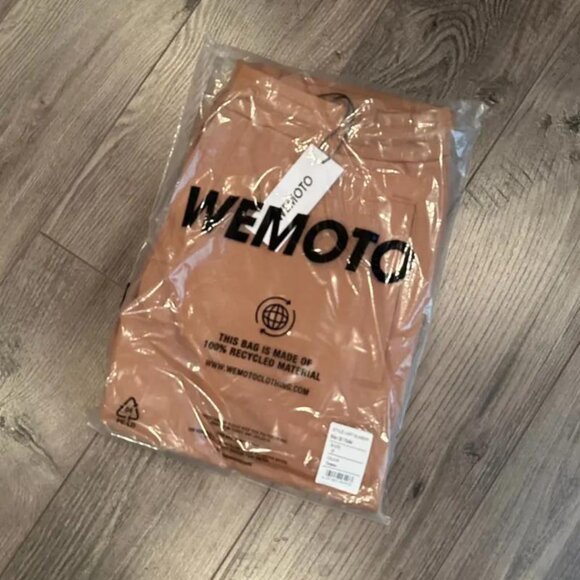 BNWT Wemoto - Miller - Men's Loose Fit Wide Leg Jogger Sweatpants / Cinnamon - Picture 7 of 7